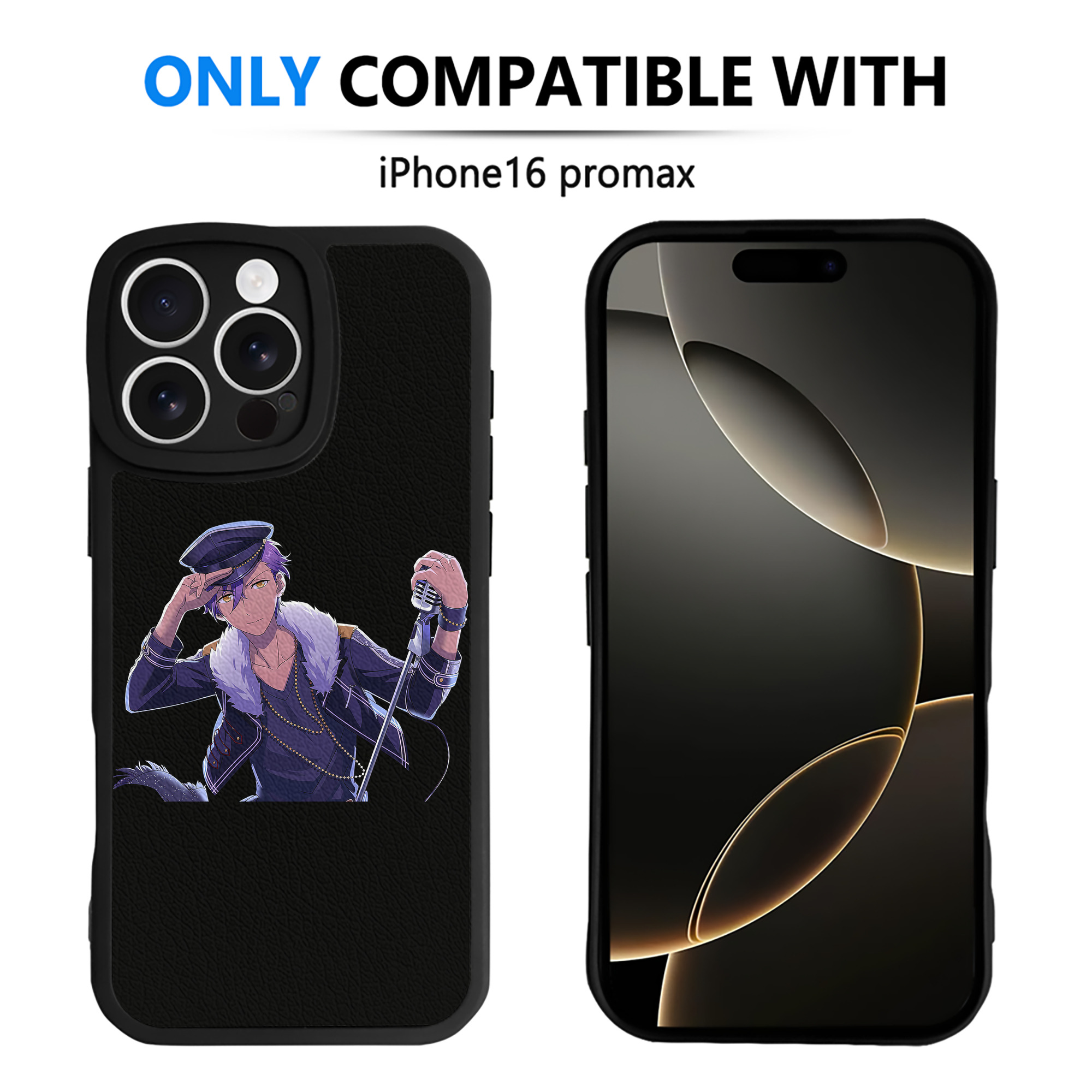 （画像用） あんさんぶるスターズ! Ensemble Stars 【iPhone 16シリーズ対応】シリコンスマホケース（レザー調） 材質：シリコン
